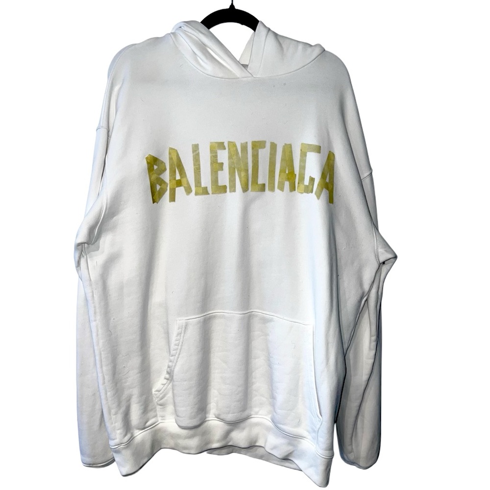 White Balenciaga Hoodie